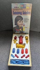 Vintage! Loony Links 1974 Kohner Vorschule pädagogisches Gebäude Spielzeug Komplettsatz! - Bild 1 von 6