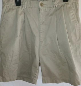 Nike Team Mens Size 36 Pleated Front Golf Shorts Beige - Picture 1 of 11