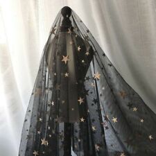 Star Glitter Mesh Fabric Sparkle DIY Tutu Skirt Wedding Dress Craft Curtain Yard