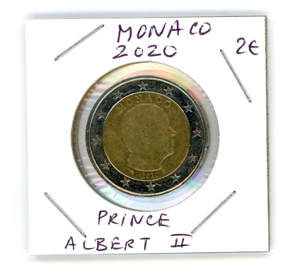 2020 2€ MONACO 2 Euro  2-€ Bimetallic Coin Prince Albert II !!! - Image 1 of 2
