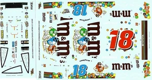 Just Want to Build a Model #18 M&Ms Throwback 2022 Kyle Busch 1/24 Nascar decal - Picture 1 of 2