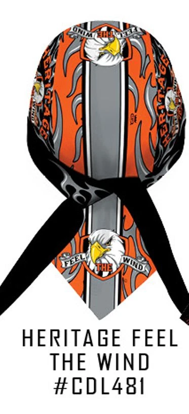 Eagle Feel The Wind Head Wrap Bandanna Durag Sweatband Capsmith Biker — 第 1/1 张图片