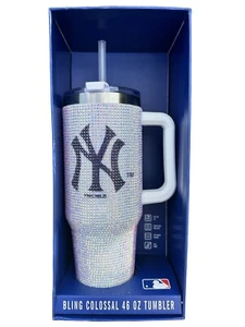 Neu in OVP! New York Yankees Bling Colossal Bedazzled Strass 46 Oz. Becher - Bild 1 von 6