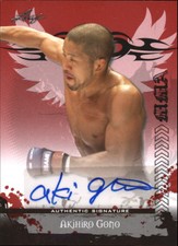2010 Leaf MMA Autographs Red Card #AUAG1 Akihiro Gono
