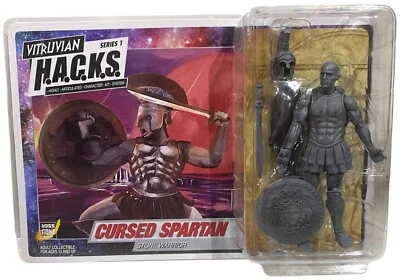Boss Fight Vitruvian HACKS Series 1 Kickstarter Cursed Spartan Stone Warrior NEW - Image 1 of 3
