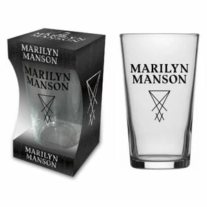 Marilyn Manson Logo Bierglas - Picture 1 of 1