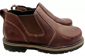 Red Wing Irish Setter Romeo Cass Men Safety Toe Chelsea Work Boots 10.5 EE Brown - Picture 1 of 14