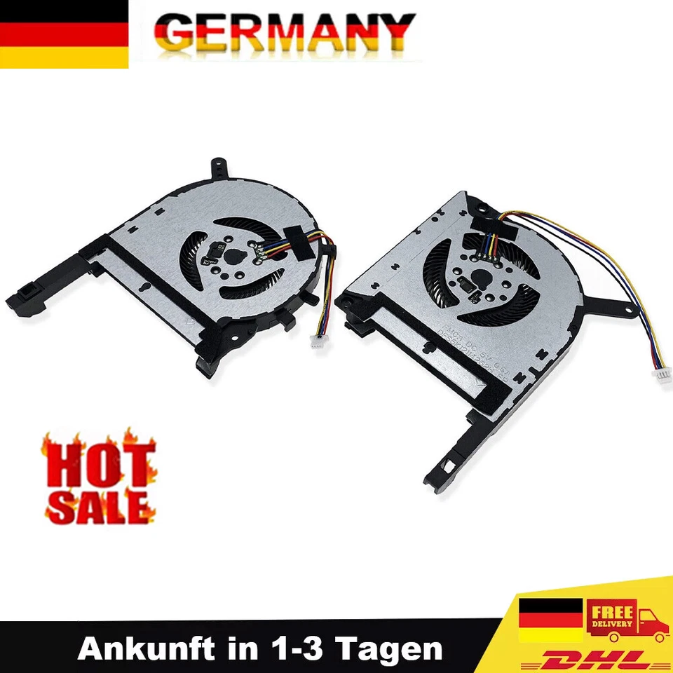MARKENLOS Asus TUF Gaming CPU GPU Lüfter FX506/505/95D/86/505GM FA506/706 FX705 GX705 Set