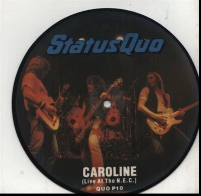 STATUS QUO CAROLINE/DIRTY WATER  7" VINYL PICTURE DISC - Image 1 of 2