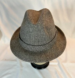 Vintage Karo Fedora Mallory? Grau Gr. 7-71/8 Made in USA - Bild 1 von 10