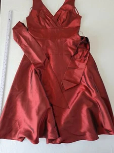 Vestido Damas Hoy Mujer Talla 12 Rojo Sin Mangas N.o 741 - Imagen 1 de 12