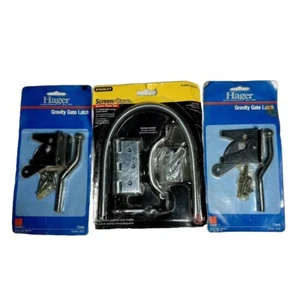 Lote de pestillos de puerta de gravedad Hager y kit de puerta de pantalla Stanley - Imagen 1 de 2