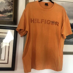 T-shirt Tommy Jeans Hilfiger arancione logo uomo taglia L *leggi* A1155 - Foto 1 di 10