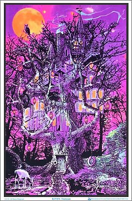 Treehouse Blacklight Poster 23 X 35 • 15.99$