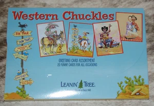 LEANIN TREE Western Chuckles 20 CARD ASSORTMENT #90813~20 Designs~All Occasion - Picture 1 of 2