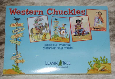 LEANIN TREE Western Chuckles 20 CARD ASSORTMENT #90813~20 Designs~All Occasion - Image 1 of 2