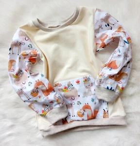 NEU * Baby Shirt * Gr. 80 * Langarmshirt * Longsleeve * Pullover * Waldtiere - Bild 1 von 4
