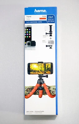 Hama "Flex" Tripod for Smartphone and GoPro, 26 cm, red. NEW, BOXED - Image 1 of 4