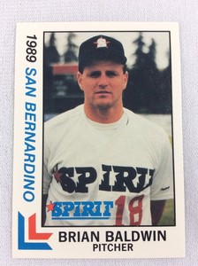 1989 San Bernardino Spirit-BEST Baseball Card-Brian Baldwin