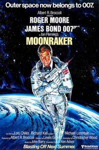 James Bond Moonraker A1 High Quality Canvas Art Print - Picture 1 of 1