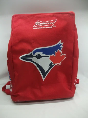 Toronto Blue Jays Red Budweiser 24 Can Cooler Backpack Cover