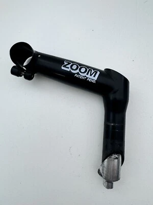 Vintage ZOOM  Stem 1 1/8 Threaded 25.4 mm Clamp 1991 90s MTB Reach 120 mm A74 - Image 1 of 4