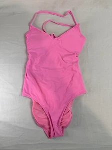 Aerie Hot Pink Lace Up Full Coverage One Piece Swimsuit Xs NWT - Picture 1 of 3