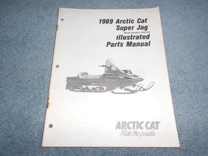 ARCTIC CAT SUPER JAG 1989 MOTO DE NIEVE LIBRO DE PIEZAS ILUSTRADO MANUAL DE FÁBRICA OEM - Imagen 1 de 6