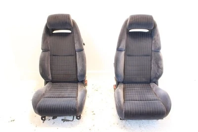 94-95 Nissan 300ZX 2+0 Z32 Driver Left and Passenger Right Front Blue Seats - Image 1 of 4
