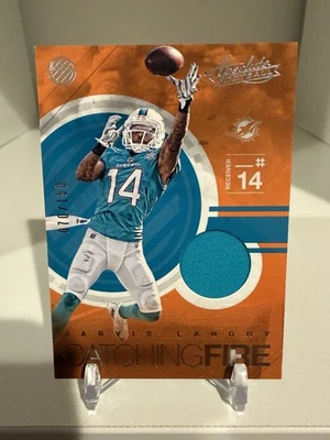 2016 Absolute Jarvis Landry Catching Fire Relic /150 Dolphins Color Match  - Image 1 of 2