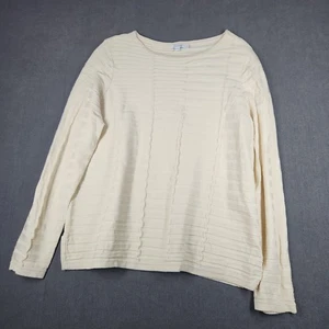 Chicos Pullover Damen Größe 3us XL creme gestreift strukturiert - Bild 1 von 12
