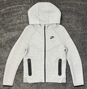 Nike Tech Fleece Full Zip Tracksuit Hoodie 2024 Grey Kids Size Large age 12-13yr - Picture 1 of 19