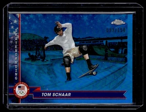 2024 Topps cromo Olimpiadas refractor azul Tom Schaar 93/150 #181 - Imagen 1 de 2