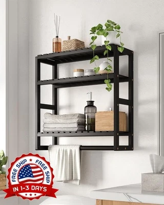 Estantes de baño de almacenamiento de pared de 3 niveles que ahorran espacio NUEVO Foto 1 de 4