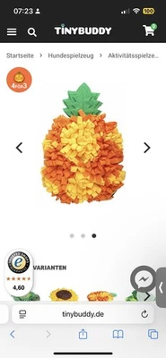 Hundeschnüffelteppich Ananasform - Bild 1 von 4