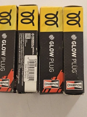 4XNEW GLOG PLUGS CHAMPION FOR SEAT 1.4TDI 1.9D 2.0 TDI N10591602 N10591603 CH700 - Image 1 of 4