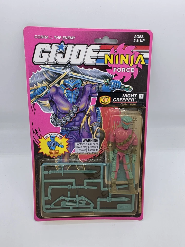 Hasbro Gi Joe 1993 Ninja Force Night Creeper V2 MOC 100 Complete