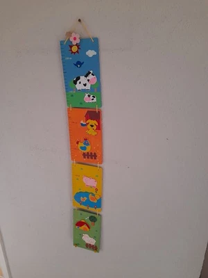 Mousehouse Wooden Farm Animal Height Chart VGC - Image 1 of 2