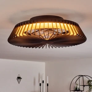 1-Light White Ceiling Fan with Remote – Contemporary Home Fan Light - Picture 1 of 9