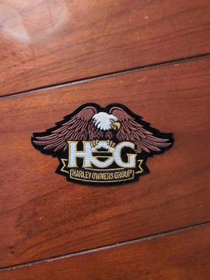 Harley Owners Group HOG Pequeño Downwing Eagle Parche 5" x 2 3/4" NUEVO  Foto 1 de 3
