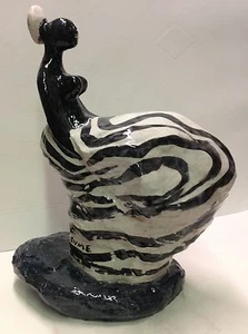 SALVATORE FIUME (1915-1997)  SCULTURA DI SOMALA AL VENTO (1/100) 30x20CM - Picture 1 of 1