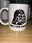 STAR WARS DARTH VADER- "WHO'S YOUR DADDY ?", Ceramic Coffee Cup/ Mug, Vintage