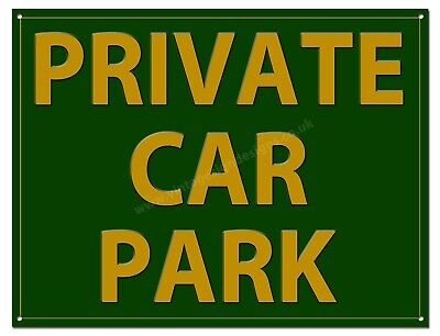 Private Car Park Metal Sign - Dimensions 16  X 12  Instructional Parking Sign.gr • 14.95£