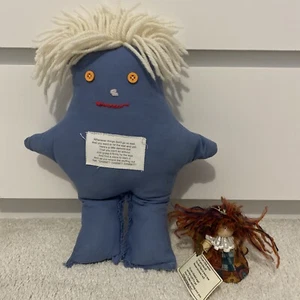 Hand Made Dammit Doll Original Stress Relief Doll 12" and Lynda Wyles worry doll - Picture 1 of 10