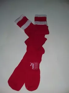 MEN'S RED PUMA ATHLETIC KNEE HIGH SOCK SIZE 10-13 - Picture 1 of 2