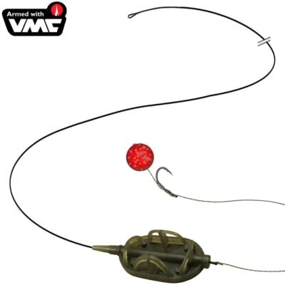 ROOMY FLAT Method Feeder Montagen VMC Haken Life-ORANGE weite Distanzen Hair Rig - Bild 1 von 4