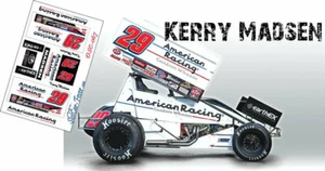 SC-067 -C  #29 Kerry Madsen American Racing Wheels Sprint Car DECALS - Picture 1 of 1