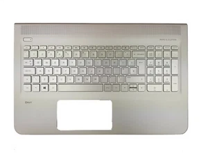Oryginalna klawiatura HP Envy 15-AH 15-A M6-P srebrna podświetlana podświetlana podkładka pod palmrest UK QWERTY - Zdjęcie 1 z 2