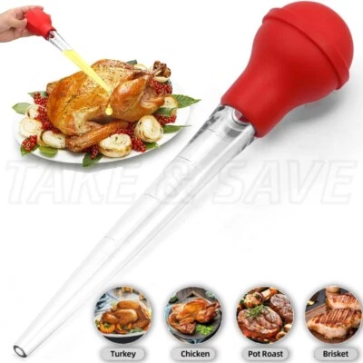 1.5 Oz Extra Large 11" Turkey BBQ Baster, Heat Resistant & Dishwasher Safe - Image 1 of 4