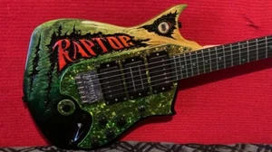 custom carved raptor Stratocaster electric guitar - Picture 1 of 9